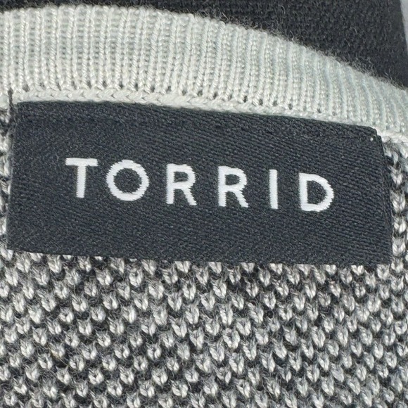 Torrid Women Dress Black Snakeskin Sweater‎ Knit Trapeze Mini Sleeveless READ - Picture 3 of 7